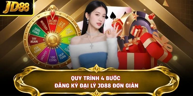 Quy trình 4 bước đăng ký đại lý JD88 đơn giản